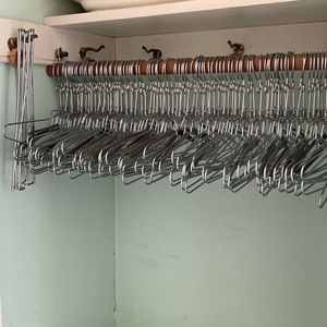 Chrome garment metal hanger Pins - set of 4